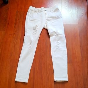 Vanilla Star white skinny jeans